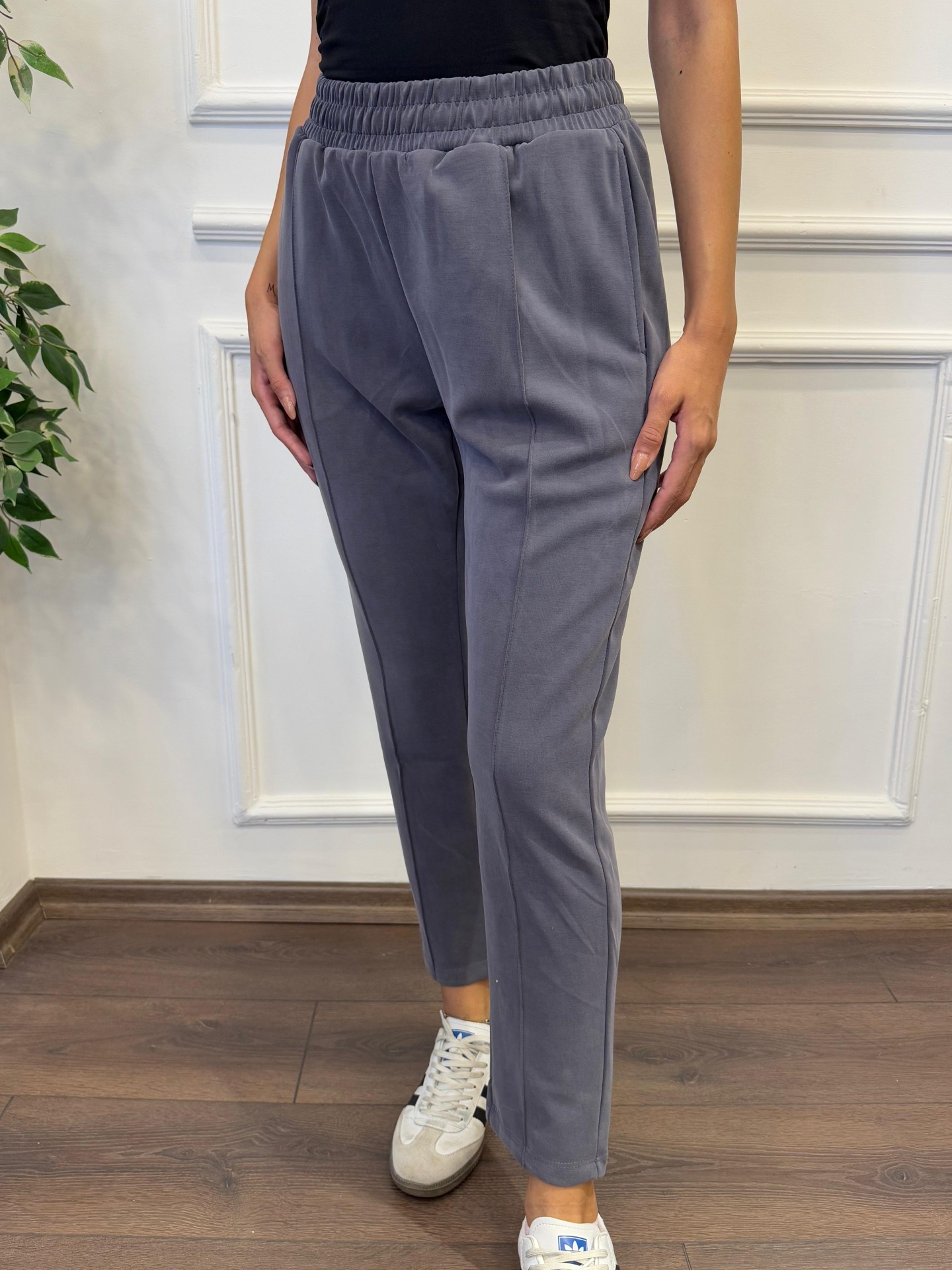 Oysho Kumaş Rahat Kalıp Eşofman Altı - Gri