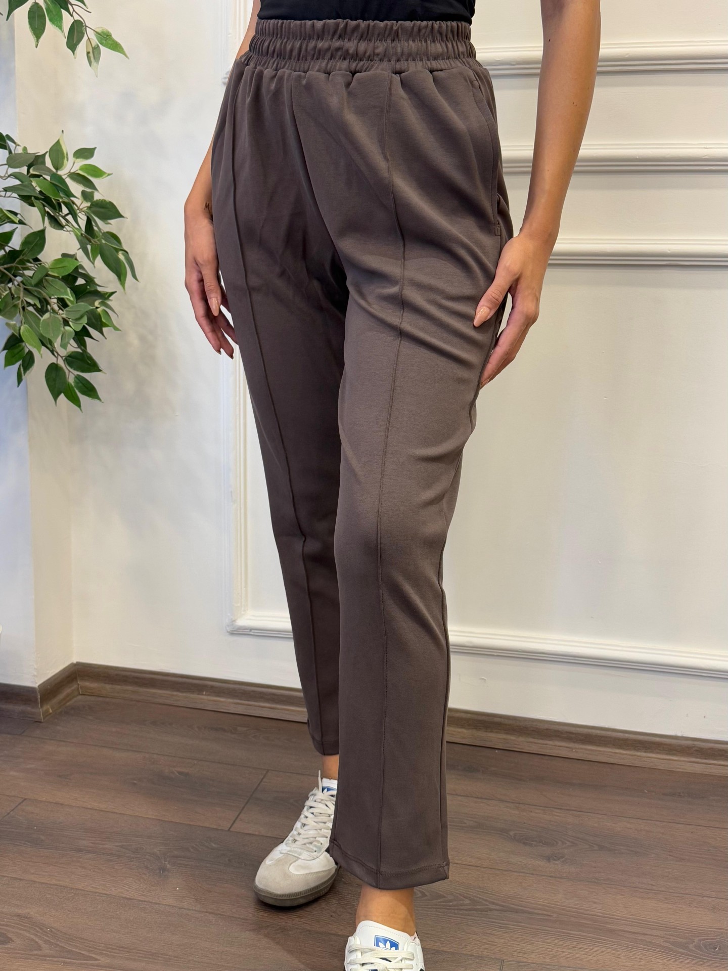 Oysho Kumaş Rahat Kalıp Eşofman Altı - Vizon