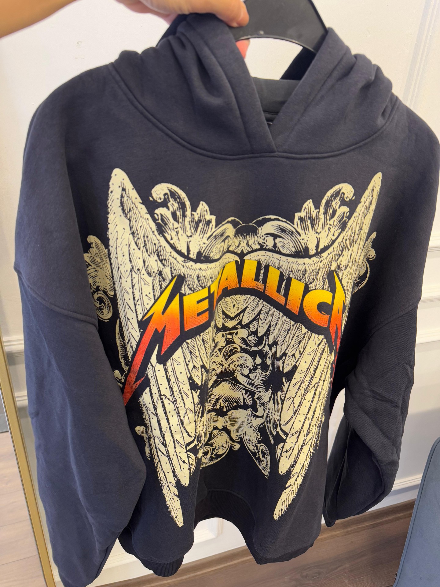 Metallica Baskılı Sweatshirt - Antrasit